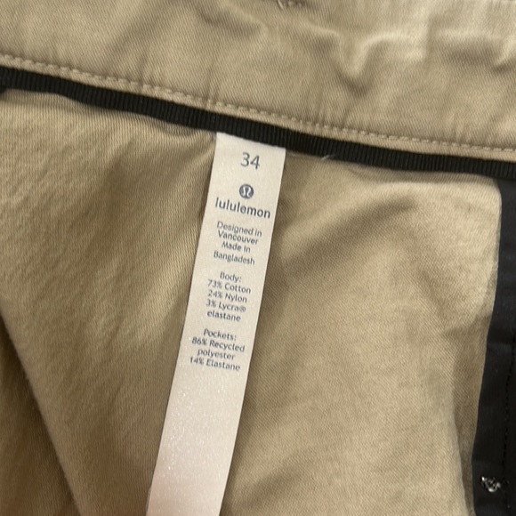 lululemon athletica Pants Mens Lululemon Khaki Pants Poshmark